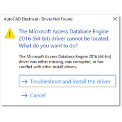Не удается найти драйвер Microsoft Access Database Engine 2016 (64-разрядная версия)