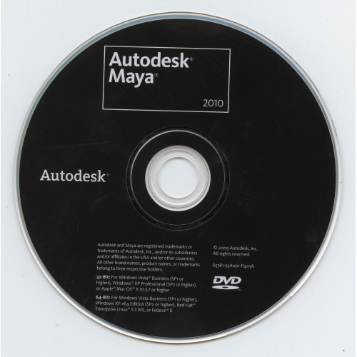 Установка Autodesk Maya 2010